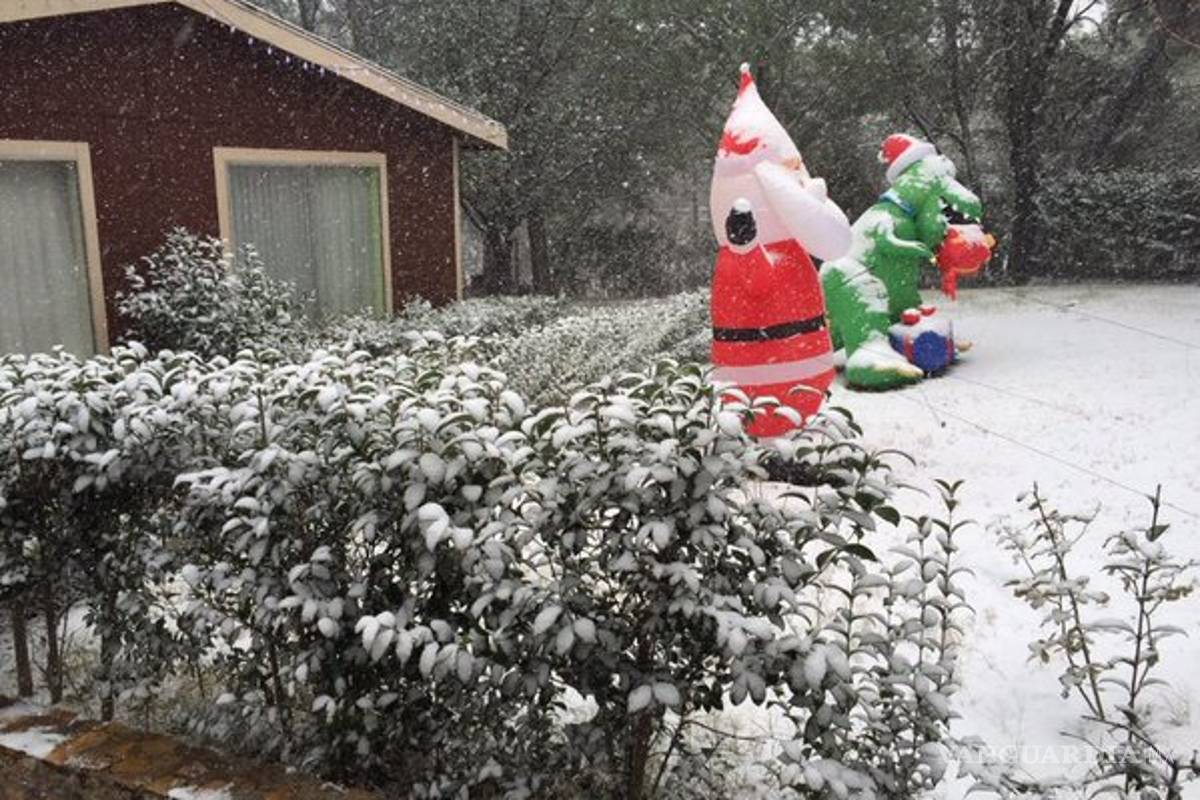 Frente frío y tormenta invernal 'pintan' de blanco Sonora