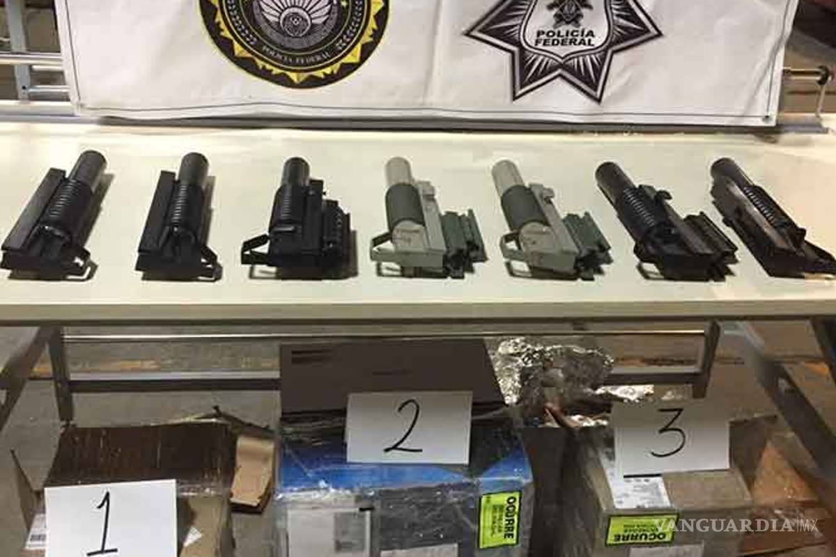 Intentan enviar 7 lanzagranadas por servicio de paquetería