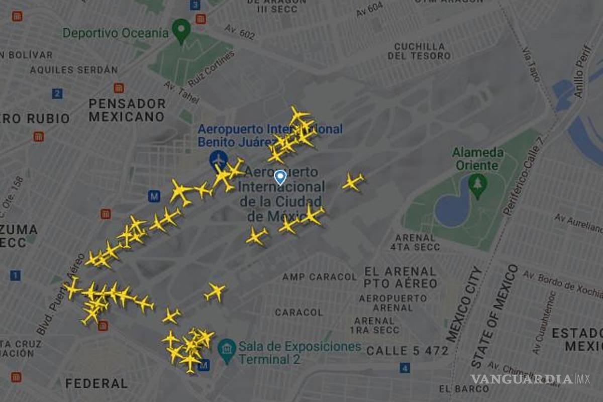 $!Retraso en vuelos en el AICM por cierre de pista para reparar bache