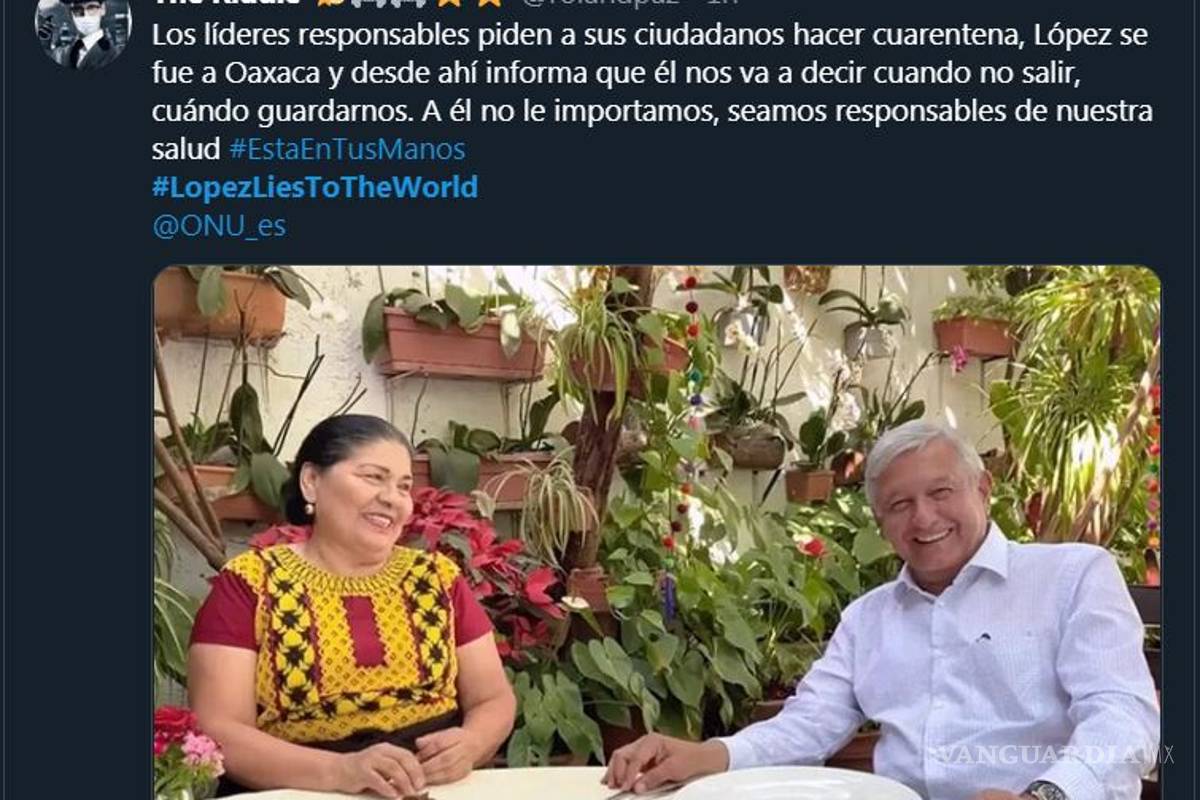 $!#LopezLiesToTheWorld: Por omisión de AMLO ante coronavirus en México, usuarios piden intervención de ONU y OMS