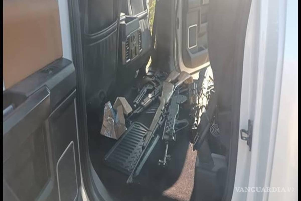 Ejército decomisa dos vehículos con armas en Tamaulipas