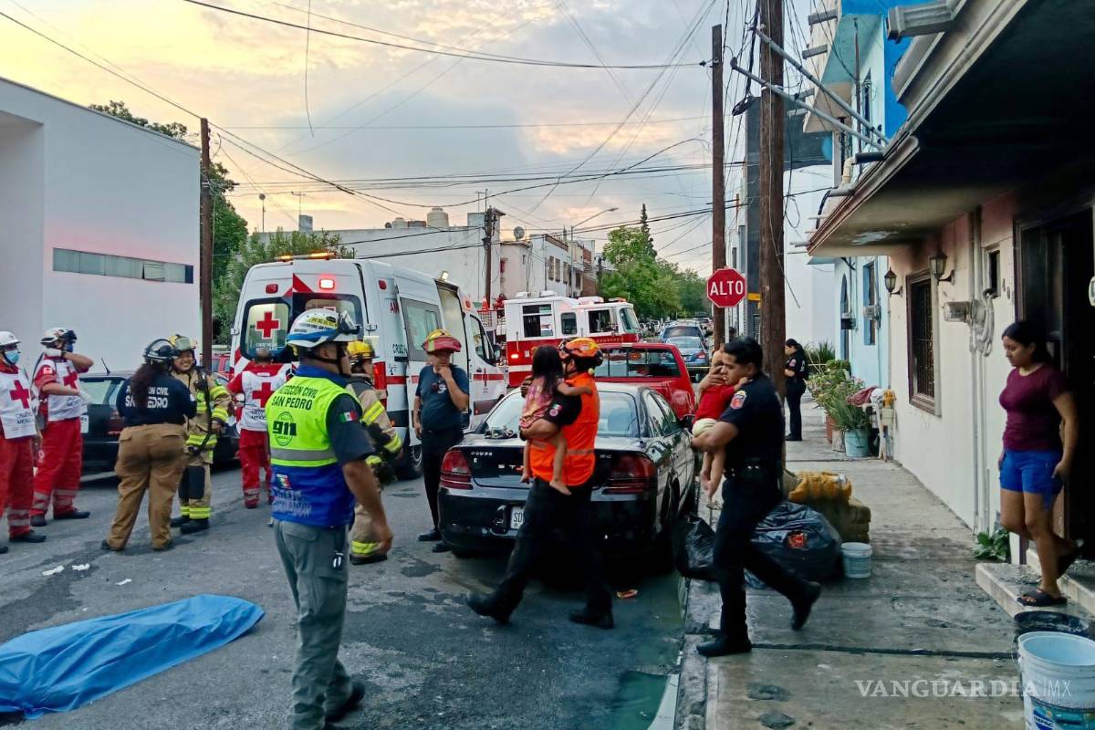 Dos menores mueren durante incendio en vivienda del centro de San Pedro, Nuevo León