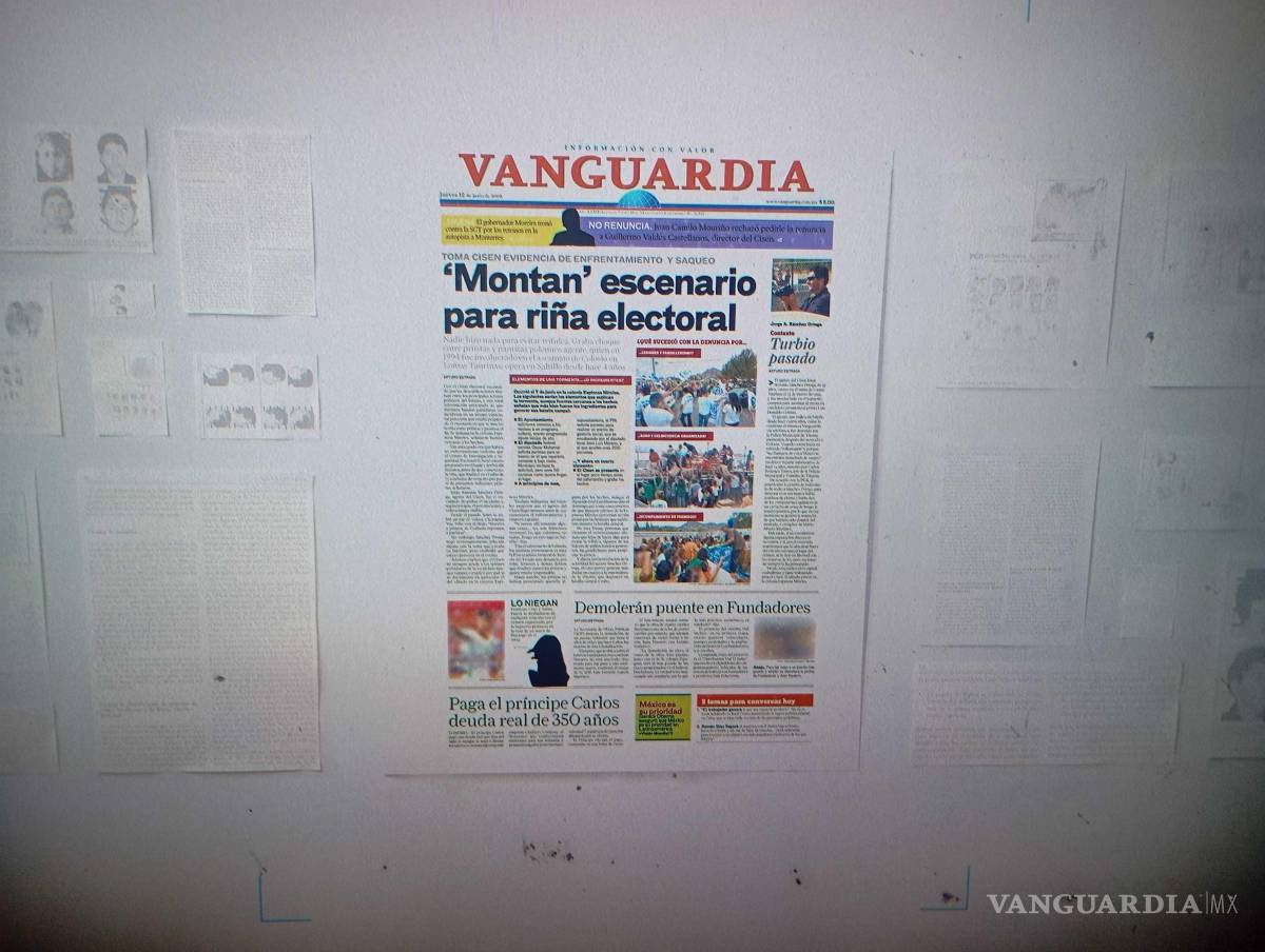 $!Uno de estos archivos utilizados en la producción de Warner Bros. tomó relevancia en la redacción de VANGUARDIA, se mostró la primera plana de la edición del jueves 12 de junio de 2008.