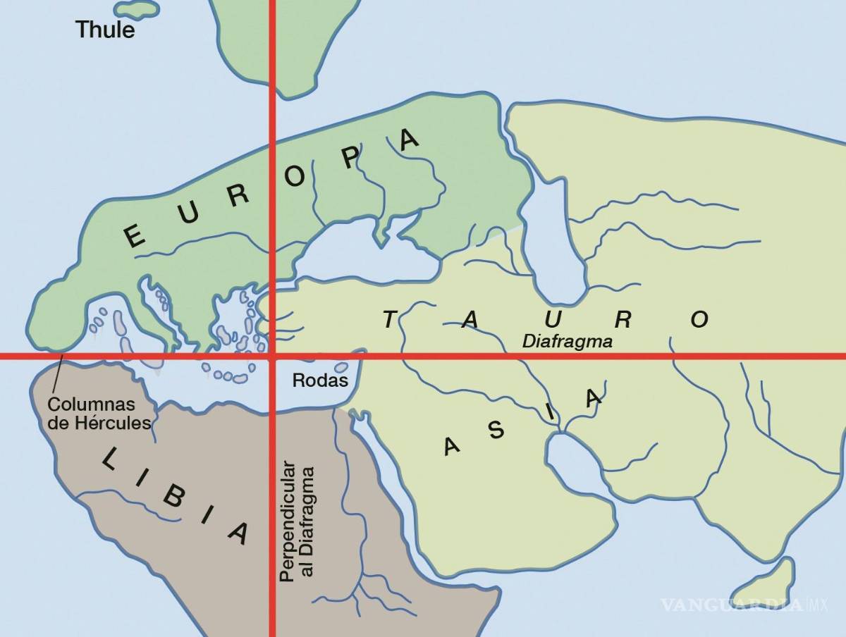$!Mapa de Dicearco (Eduard Dalmau). EFE/Penguin Random House Grupo Editorial