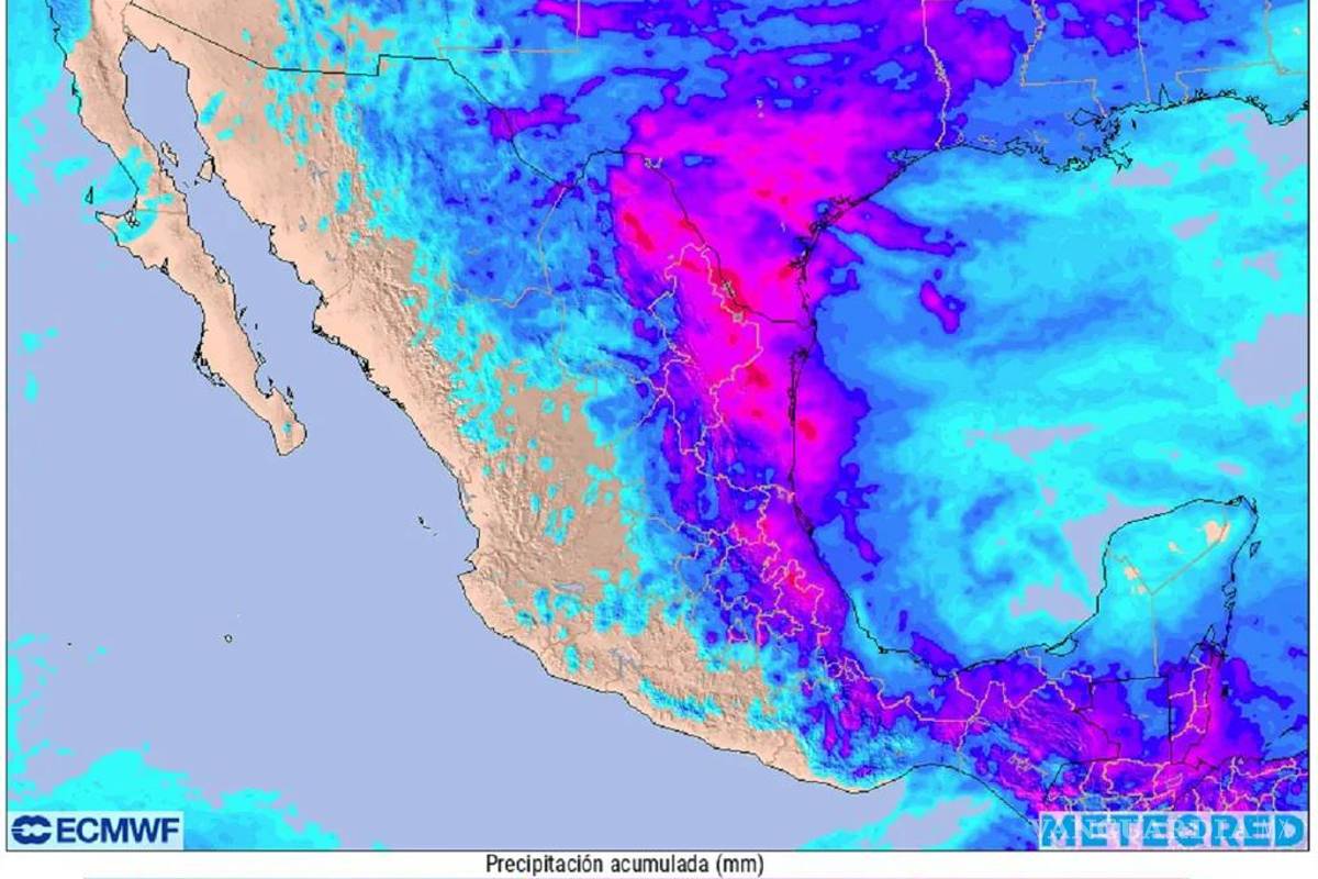 $!Temporal lluvioso podría desarrollarse en estados del noreste, oriente, centro y sureste próxima semana.