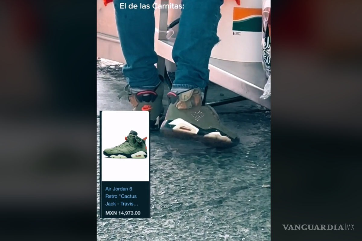 Tú en chanclas en los tacos y el taquero con unos Jordan de más de 15 mil pesos (video)