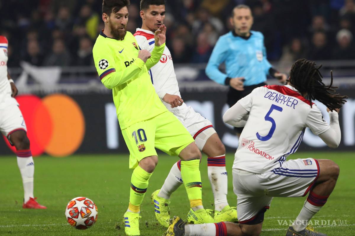 Barcelona choca contra un muro francés en Lyon