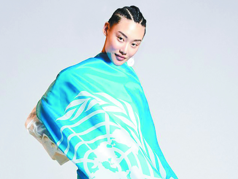 La moda en tiempos de coronavirus y el vestido de la ONU que nos une