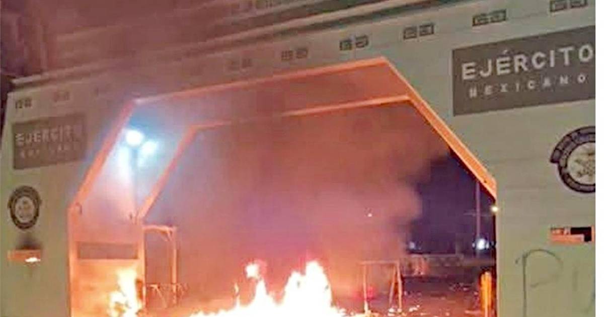Incendian garita militar en protesta por violación a una menor de nueve años