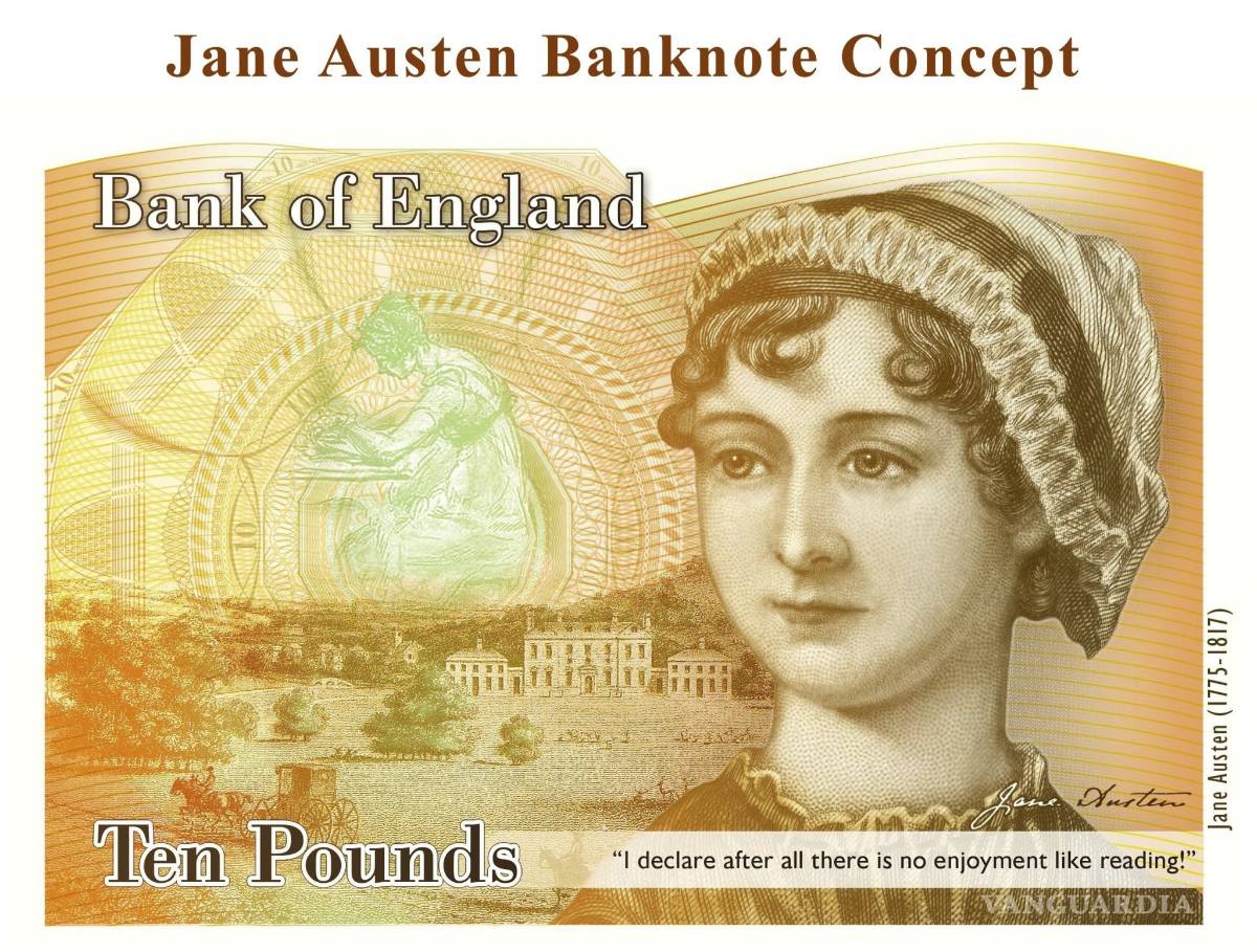 $!Jane Austen aparece en nuevo billete de 10 libras esterlinas