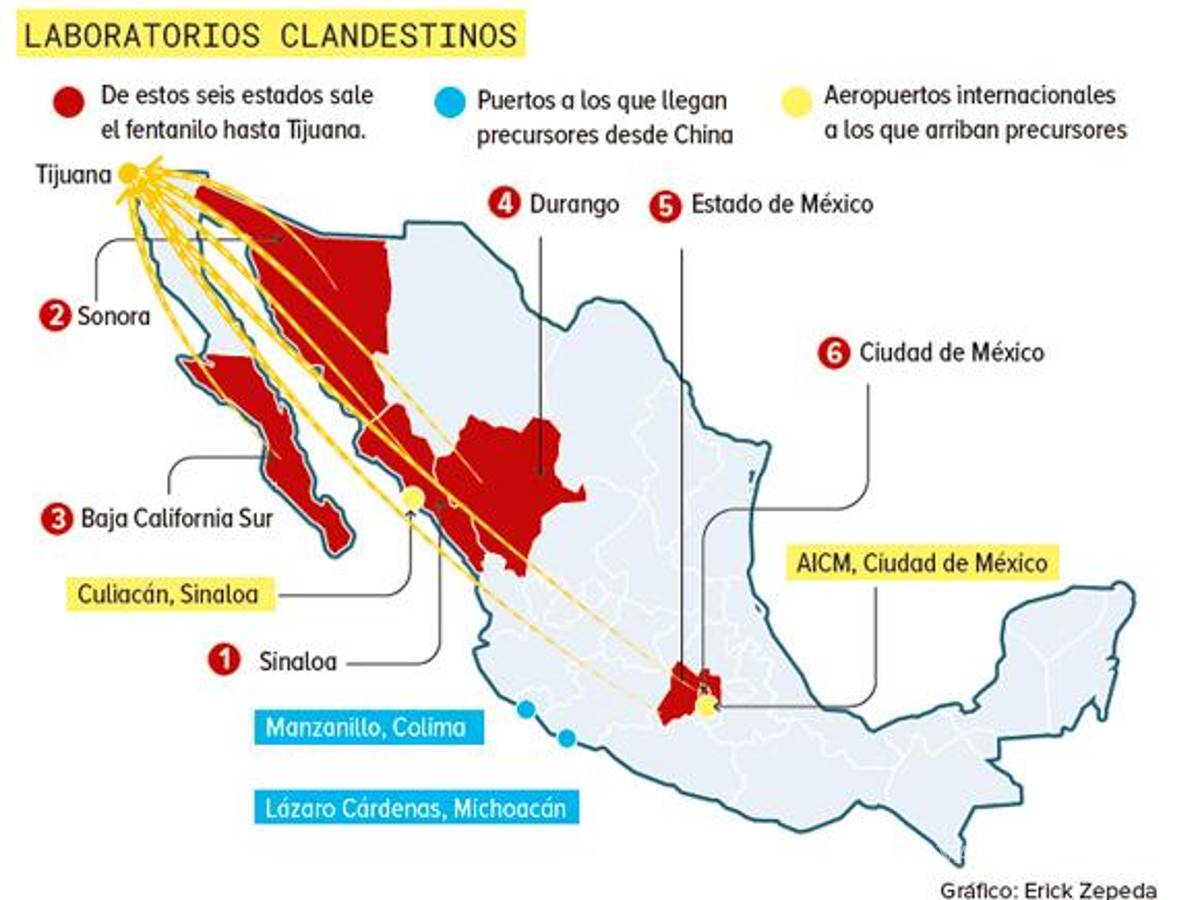 $!Cártel de Sinaloa y CJNG ya producen fentanilo en 6 estados; incluso en la CDMX