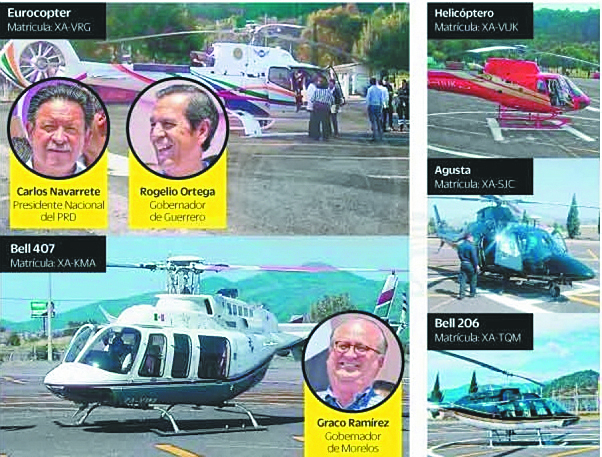 Helicóptero ejecutivo, taxi preferido de PRD