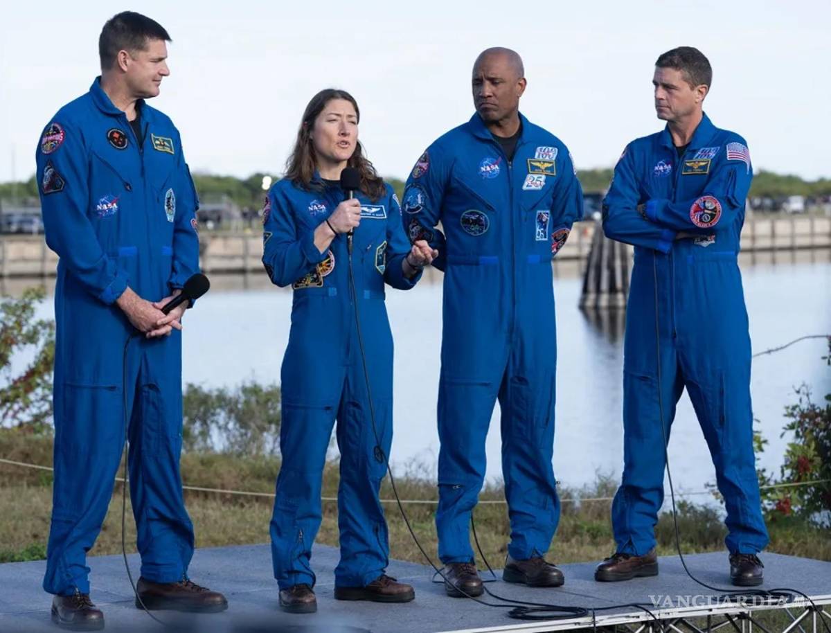 $!Tripulación de la misión Artemis II en el Centro Espacial Kennedy en Cabo Cañaveral, Florida.
