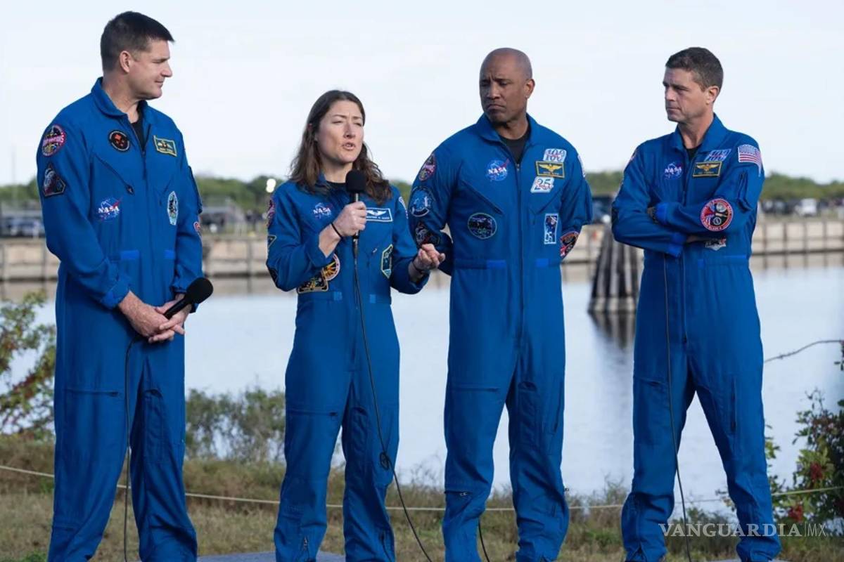 $!Tripulación de la misión Artemis II en el Centro Espacial Kennedy en Cabo Cañaveral, Florida.