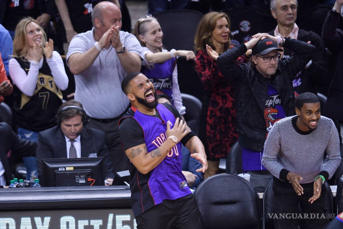 $!Stephen Curry y Draymond Green se encaran con el rapero Drake en el duelo de las Finales de la NBA