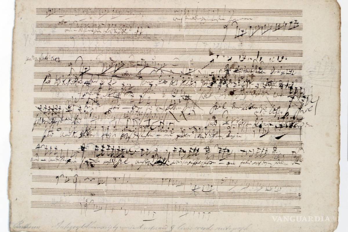 $!Subastan partitura inédita de Beethoven por 100 mil dólares