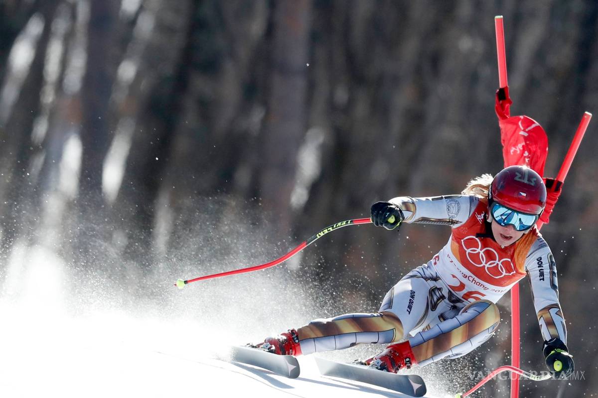 $!¡Sorpresa en PyeongChang! Lindsey Vonn se queda sin medalla en el esquí