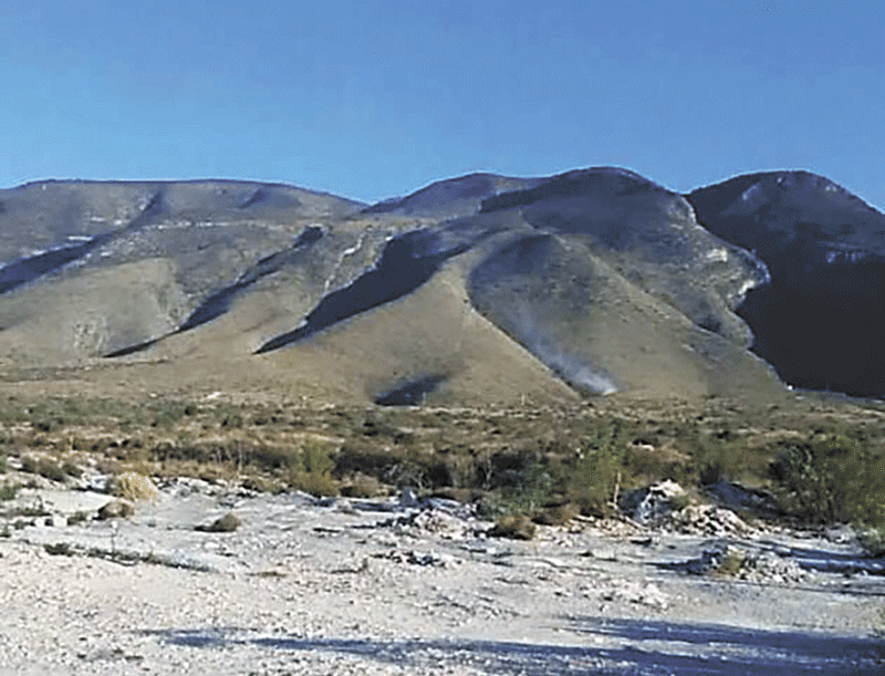 Detienen en Saltillo a dos menores por encender fogata en la Sierra de Zapalinamé