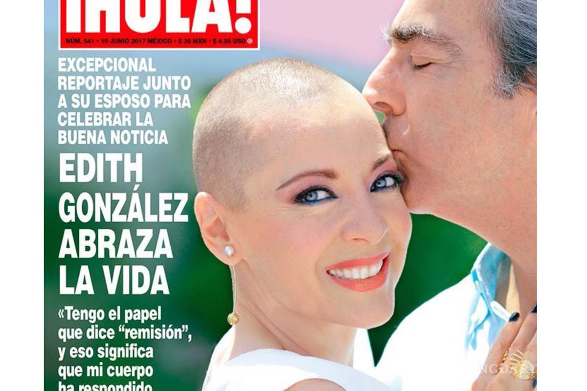 Edith González responde a tratamiento contra cáncer
