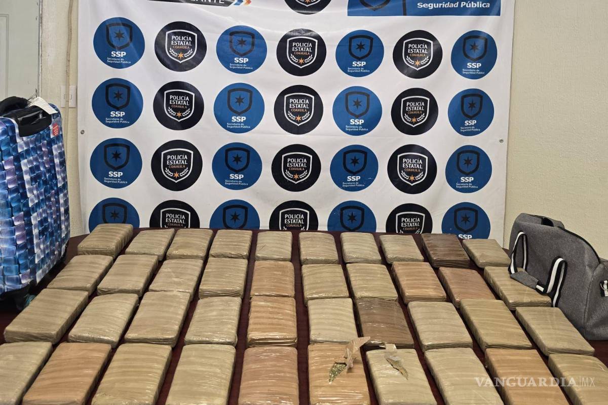 Monclova: aseguran 40 kilos de mariguana en carretera de la Región Carbonífera