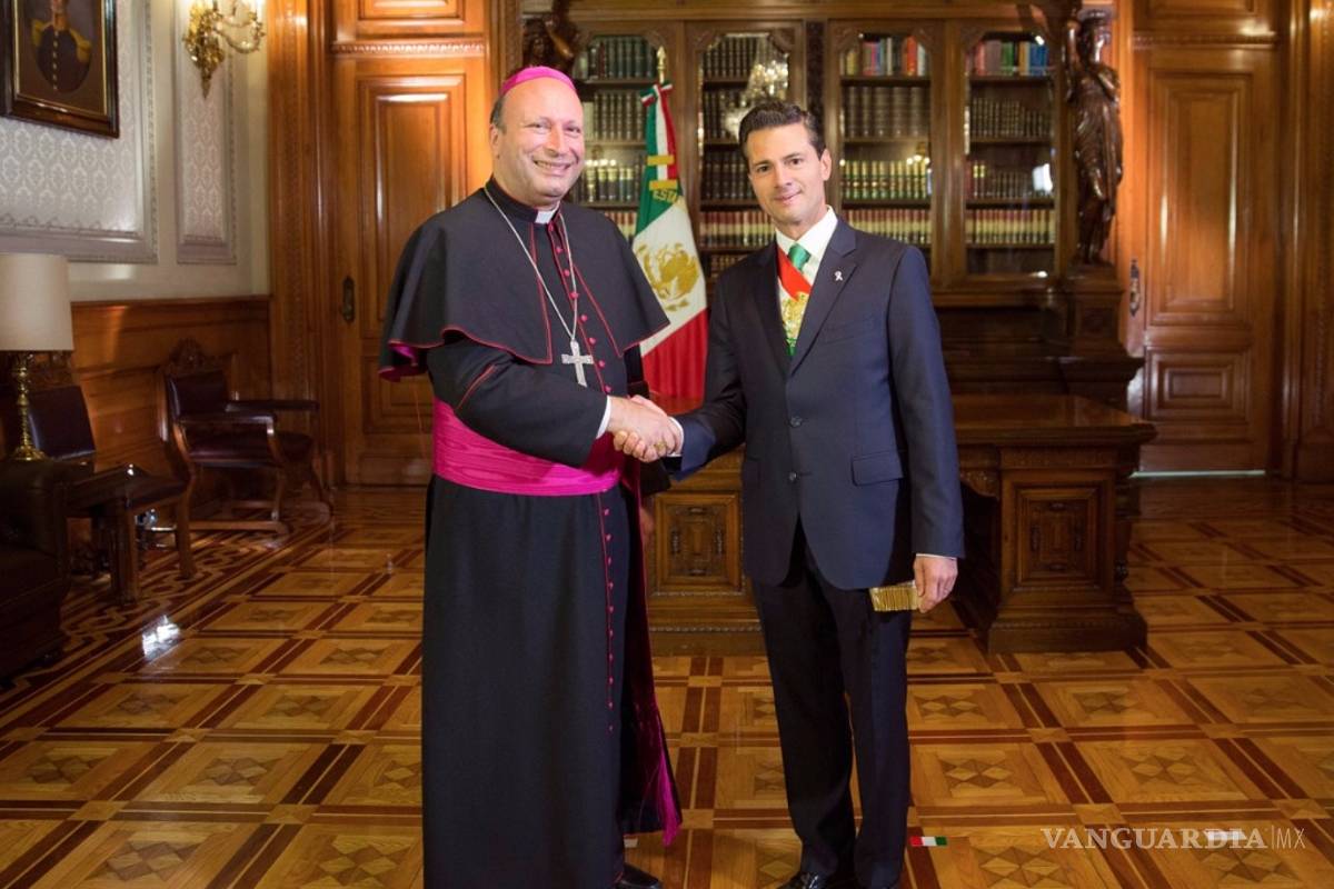 Nuncio del Vaticano pide a Peña buscar &quot;vía mexicana&quot; a matrimonio igualitario