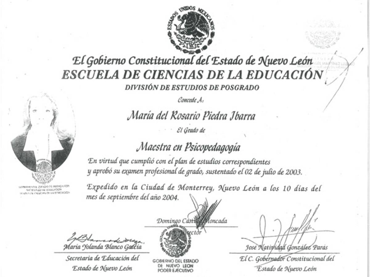 $!La presidenta de la CNDH presume maestría, pero no tiene cédula