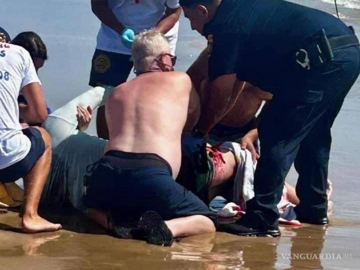 $!Serían cuatro las personas atacadas por un tiburón en la Isla del Padre