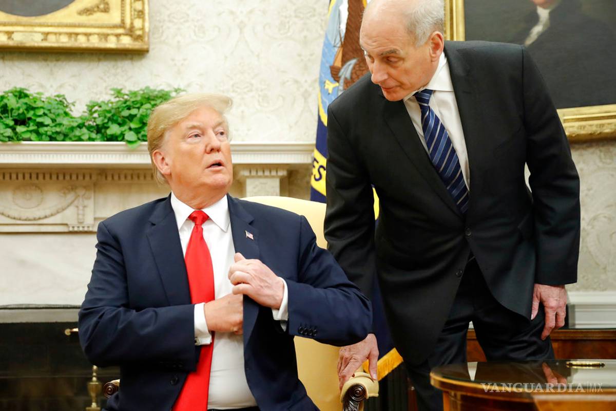 Trump dice que se lleva bien con John Kelly