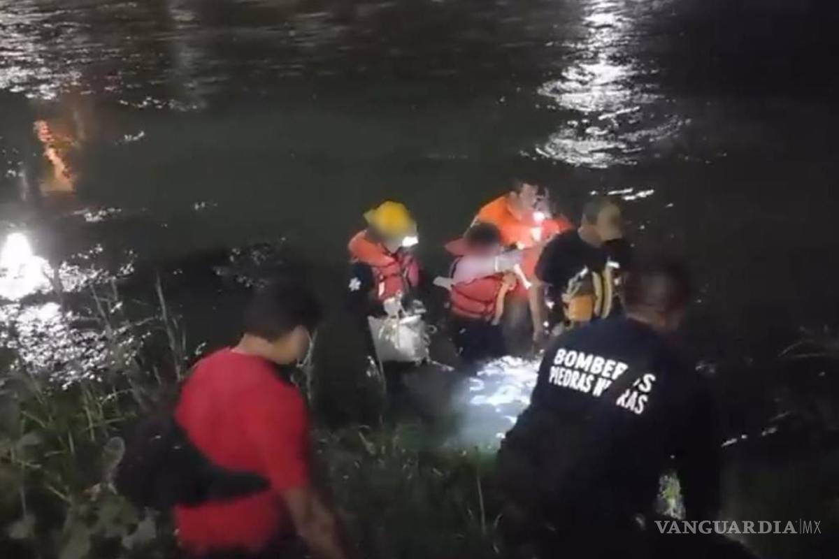 Rescatan a madre y bebé de 4 meses del Río Bravo en Piedras Negras; intentaban cruzar a Estados Unidos