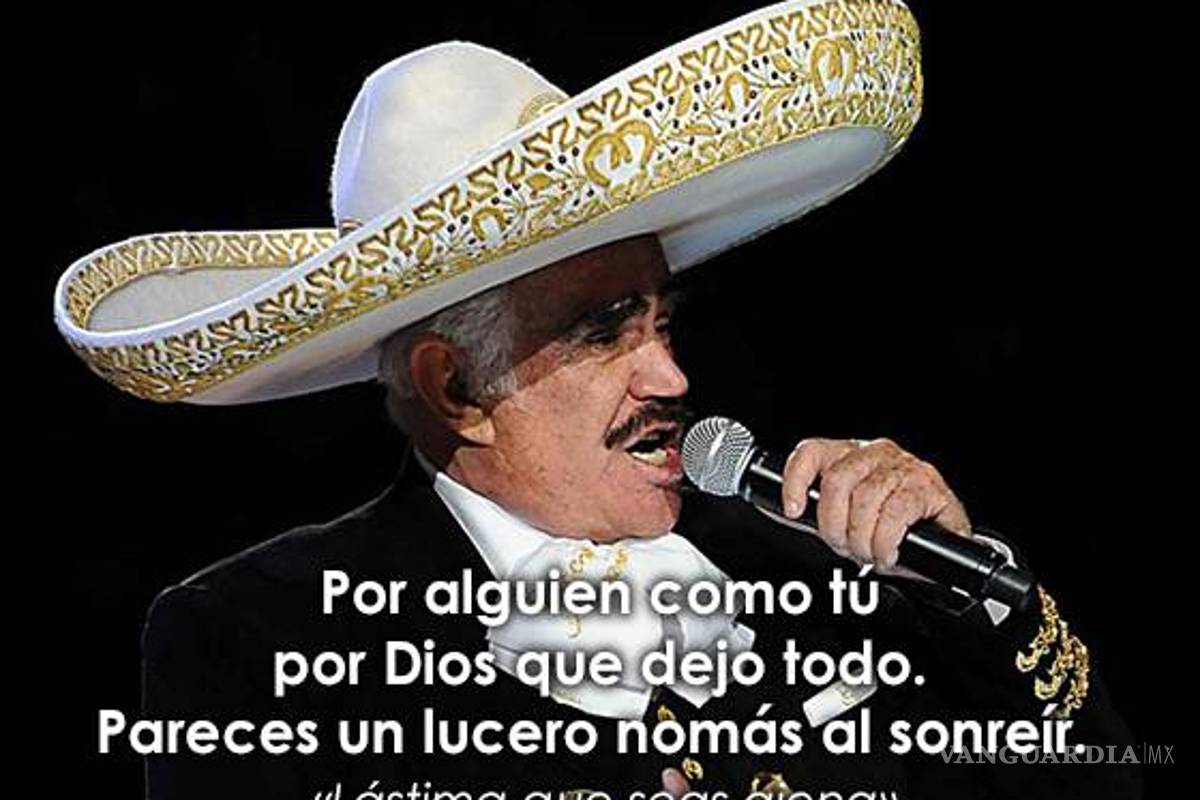 $!"Sigo siendo el rey" y otras 14 frases con las que recordaremos a Vicente Fernández