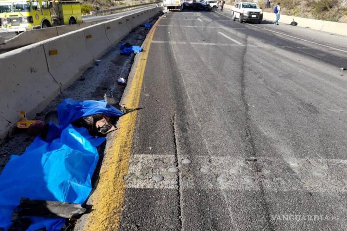 $!Así fue el carreterazo que dejó cuatro muertos en Los Chorros, carretera 57 de Coahuila