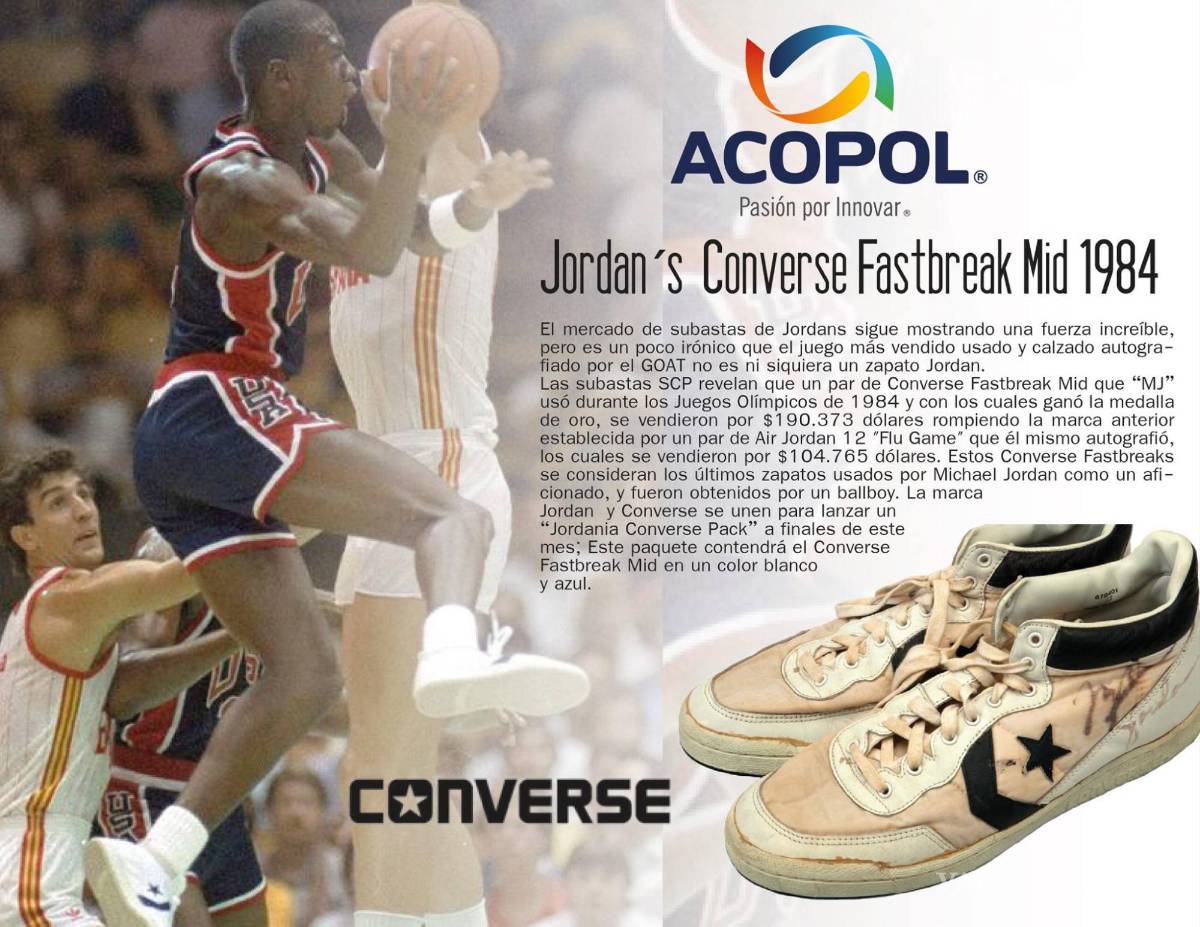 $!Converse Fastbreak (Usados por Michael Jordan en los Juegos Olímpicos de 1984)