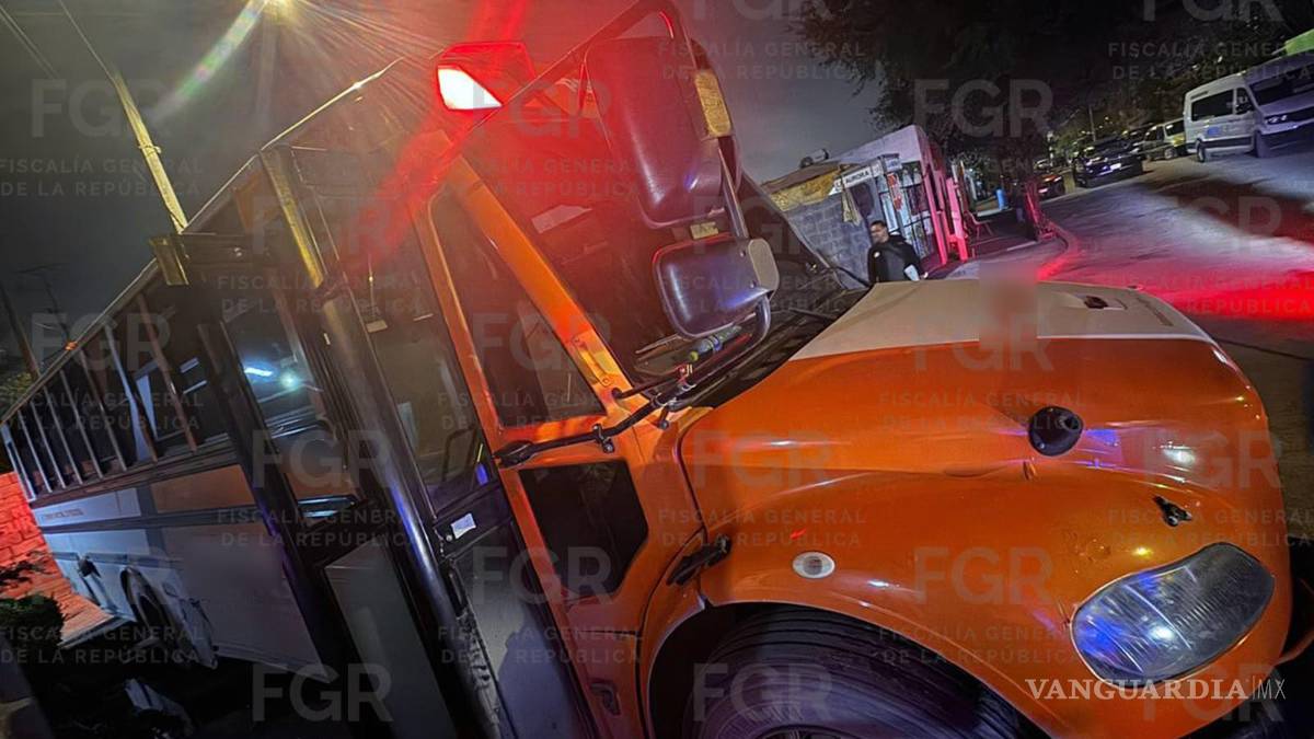 Cateo deja el aseguramiento de 203 litros de hidrocarburo y un autobús en Pesquería, NL