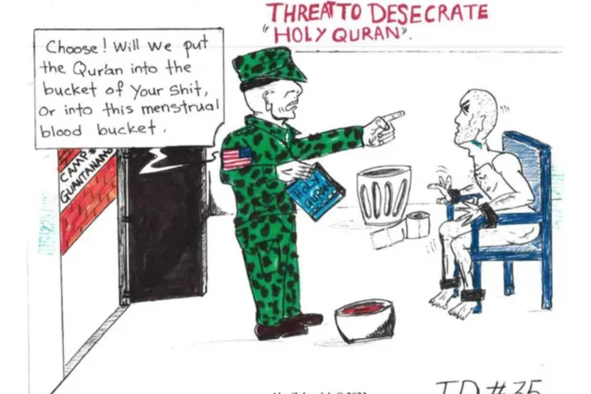 Abu Zubaydah, el “prisionero eterno” de Guantánamo, ilustra con dibujos las torturas a las que fue sometido