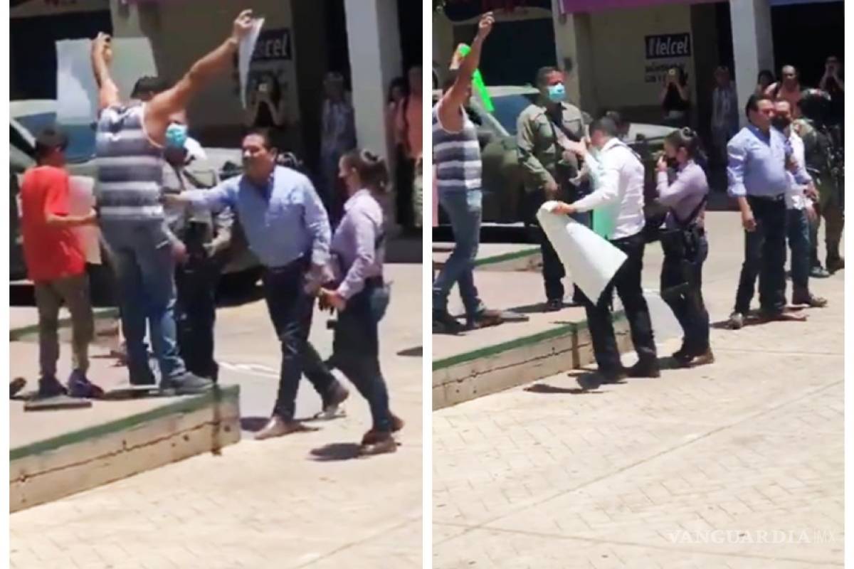 'Temo por mi vida': profesor que fue empujado por Silvano Aureoles en Aguililla