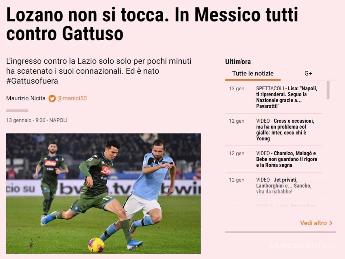 $!Afición mexicana pide la cabeza de Gattuso por no meter al 'Chucky' Lozano