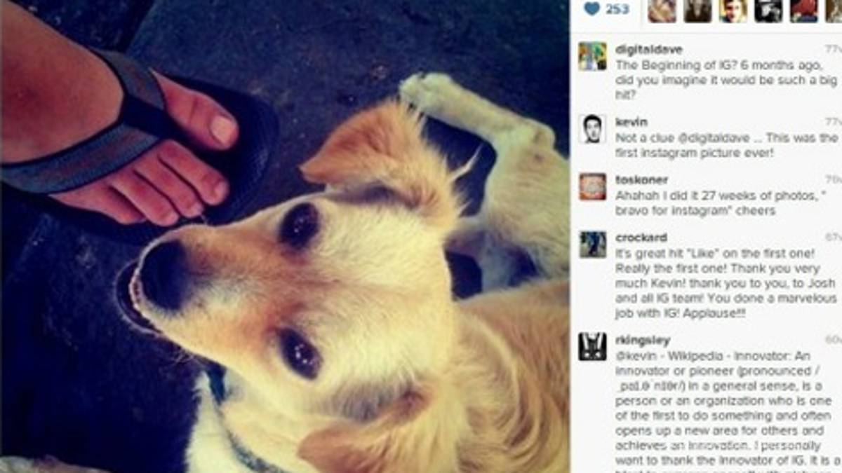 Recuerda Instagram su primera imagen publicada