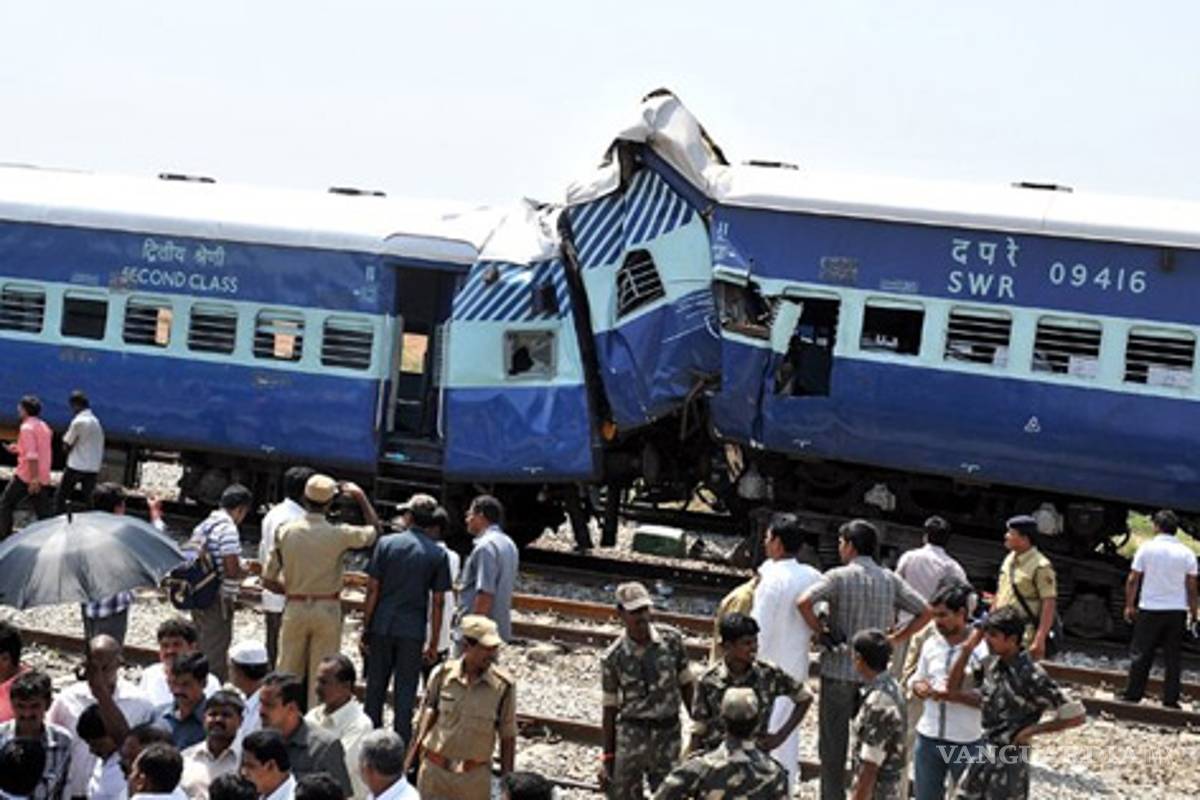 18 muertos y 30 heridos por choque de trenes en la India