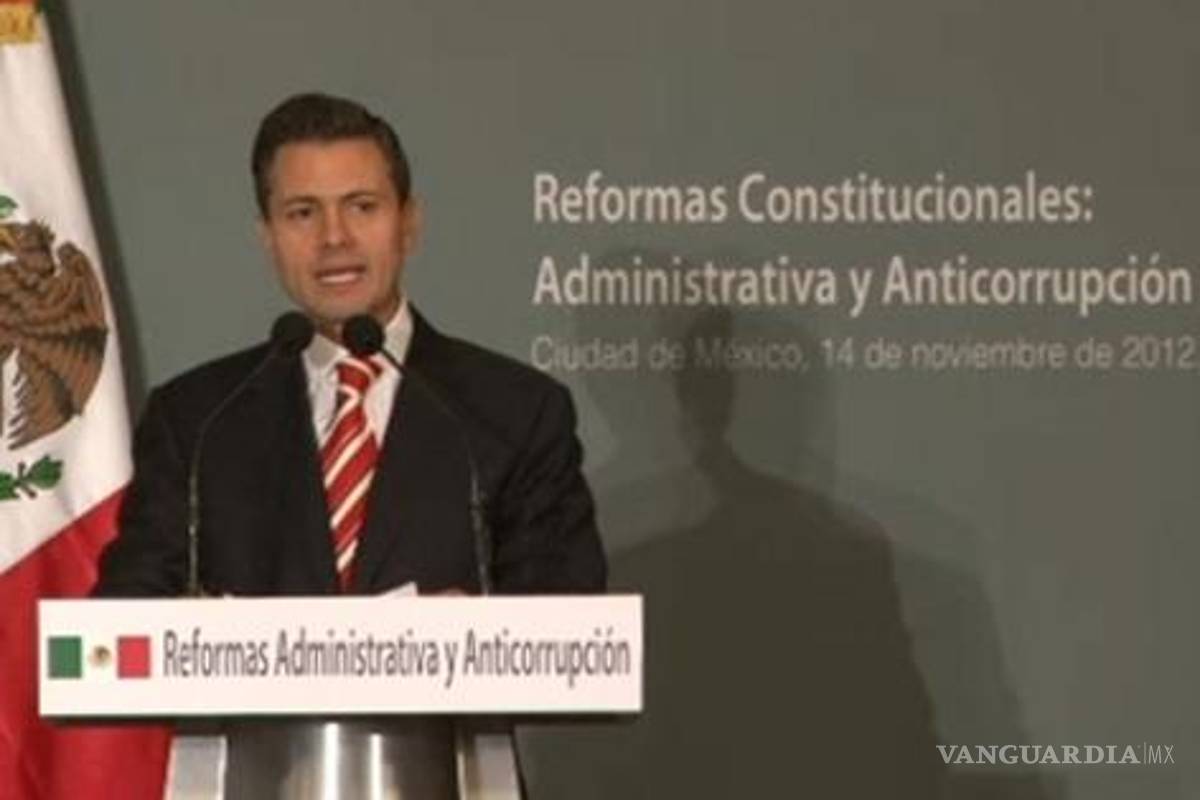 Propone Peña Nieto crear la Comisión Nacional Anticorrupción