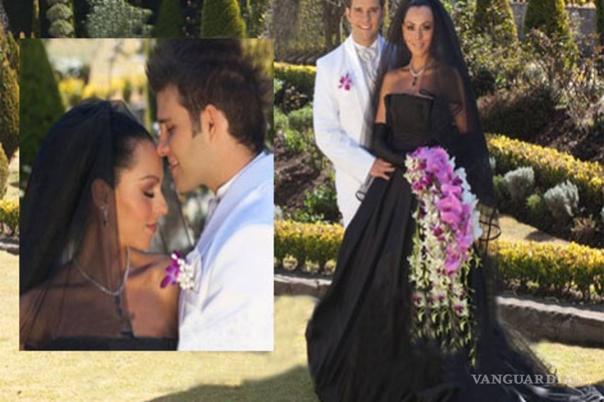 Ivonne Montero llega al altar con... ¡vestido negro!