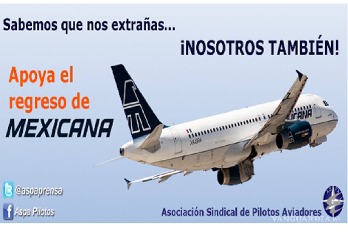 Reparten pilotos volantes en el AICM para apoyar el regreso de Mexicana