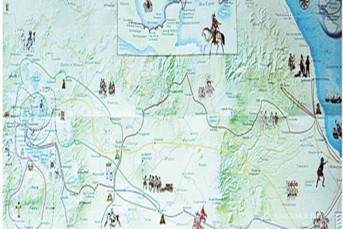 Trazan mapa de los viajes de Hernán Cortés