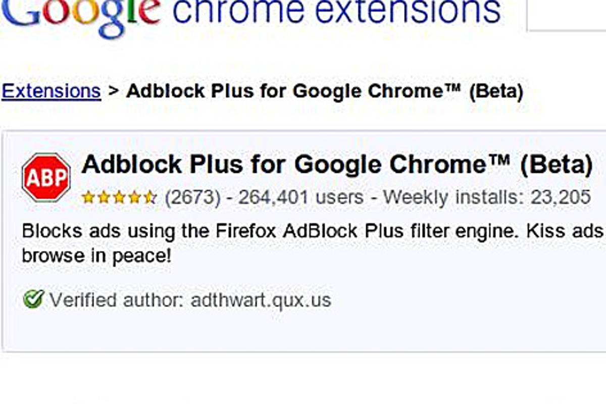 AdBlock Plus también en Chrome