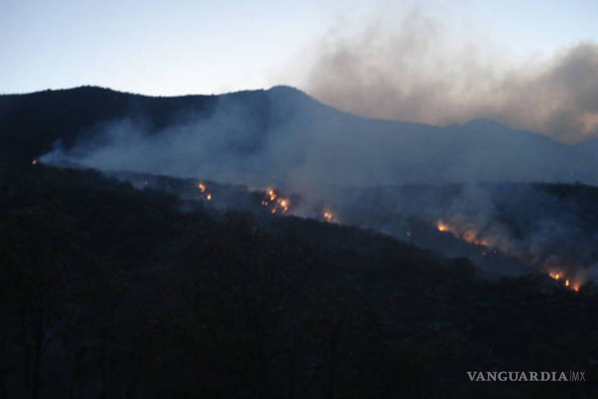 Incendio en Nuevo León amenaza con llegar a Sierra de Arteaga