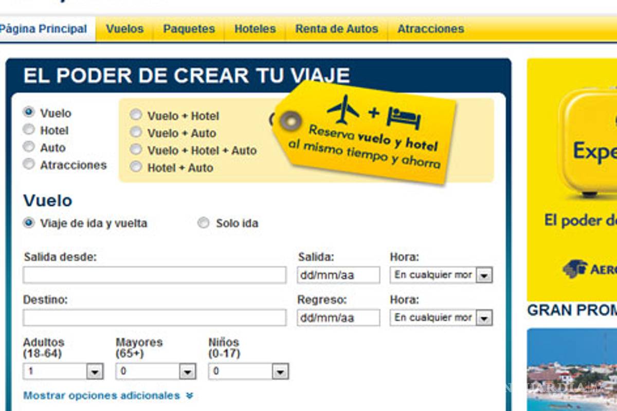 Expedia lanza portal para mexicanos