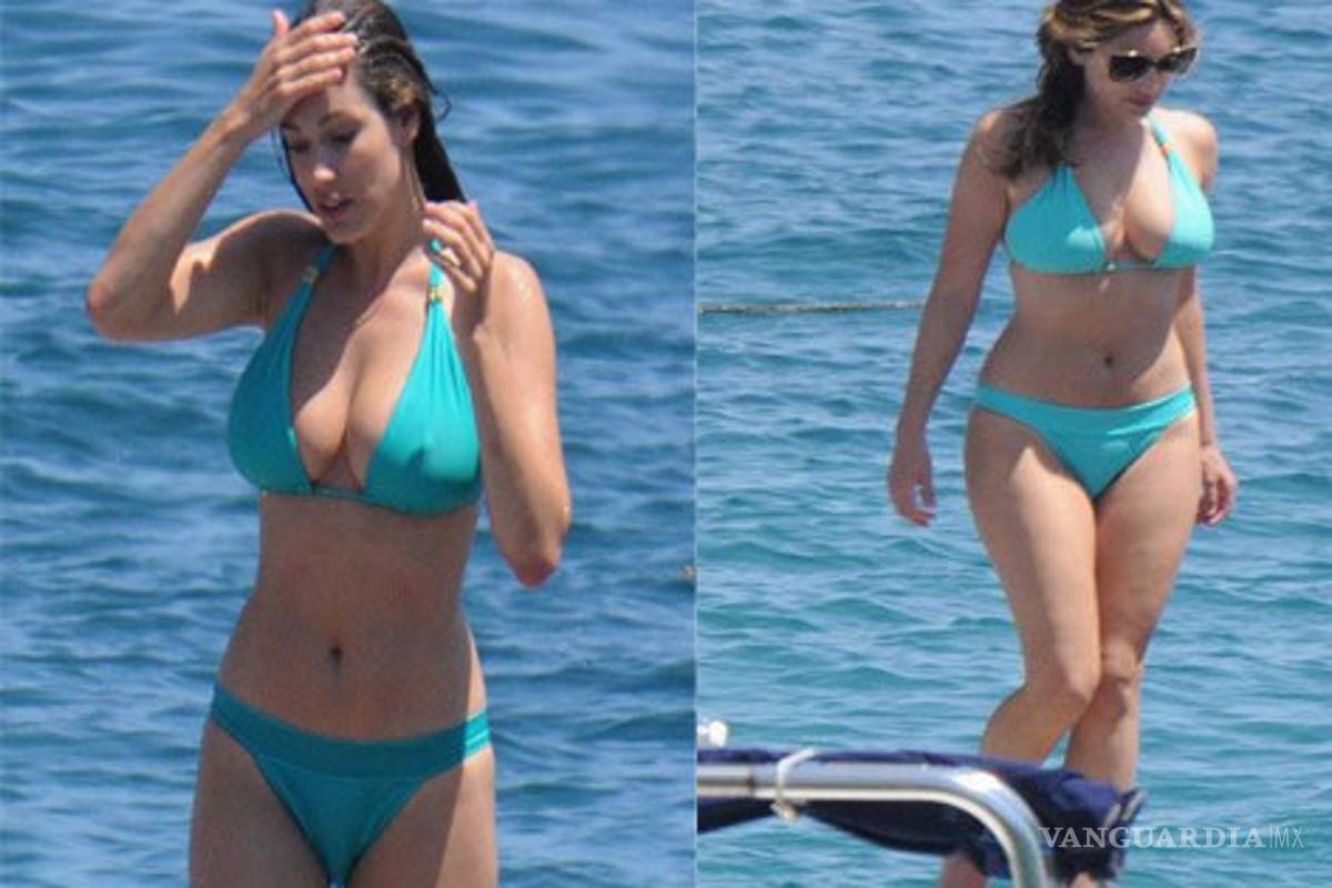 Kelly Brook impacta con su figura a los italianos