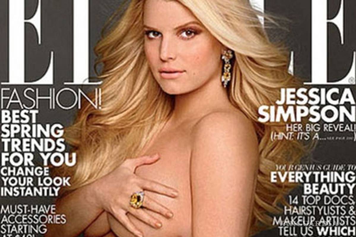 Jessica Simpson posa desnuda con todo y embarazo