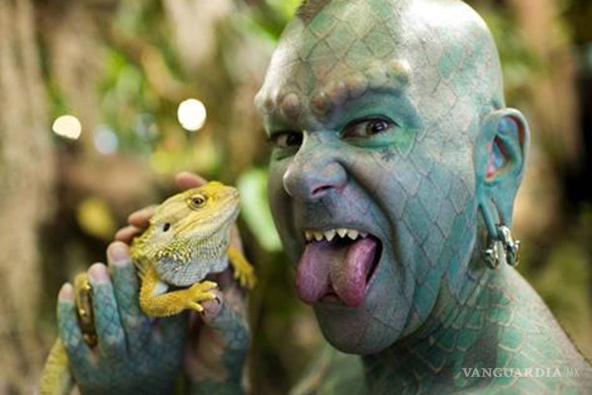 El hombre lagarto, un "freaky" consecuente