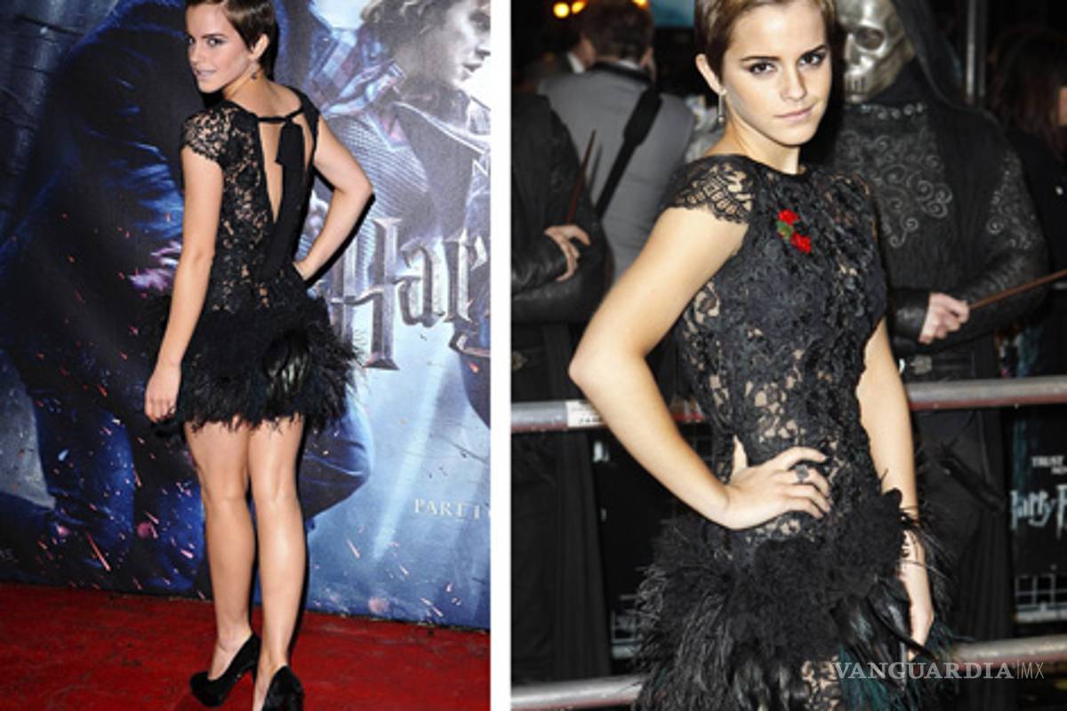 Emma Watson deslumbra en premiere mundial de Harry Potter