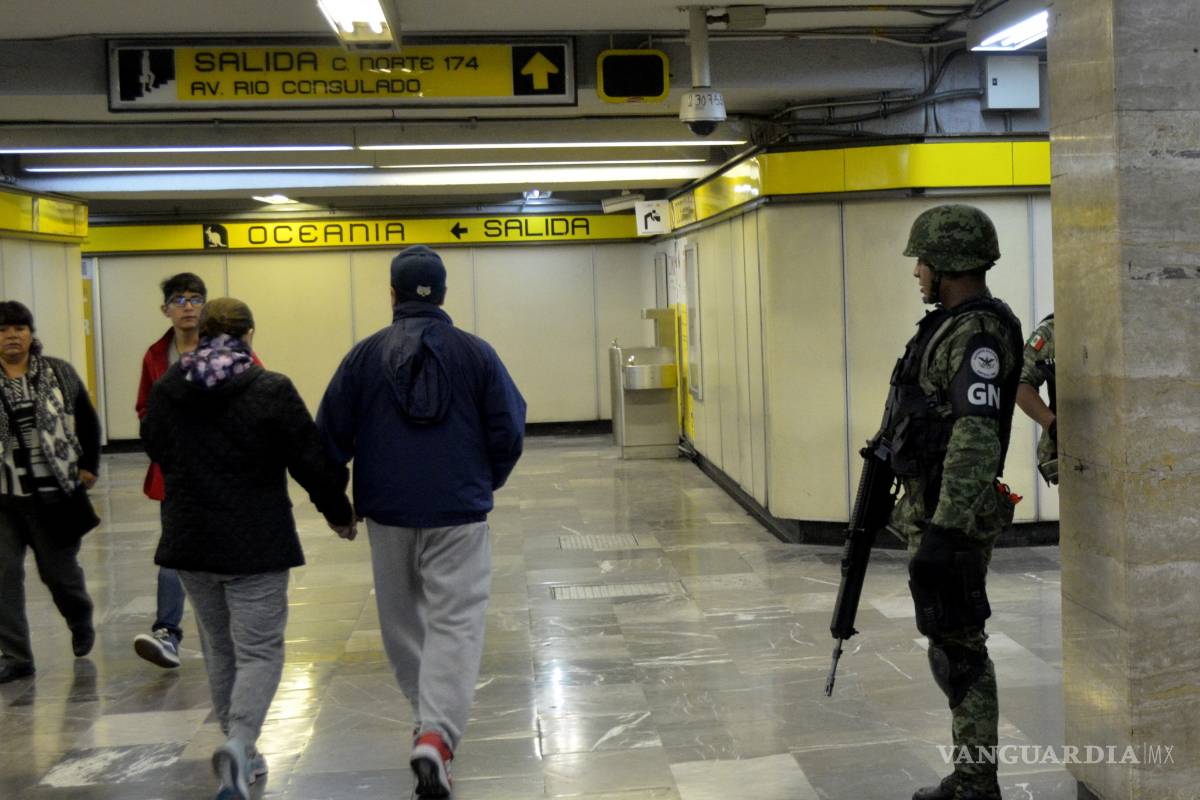 Inútil e ilegal la Guardia Nacional en el metro: especialistas en seguridad